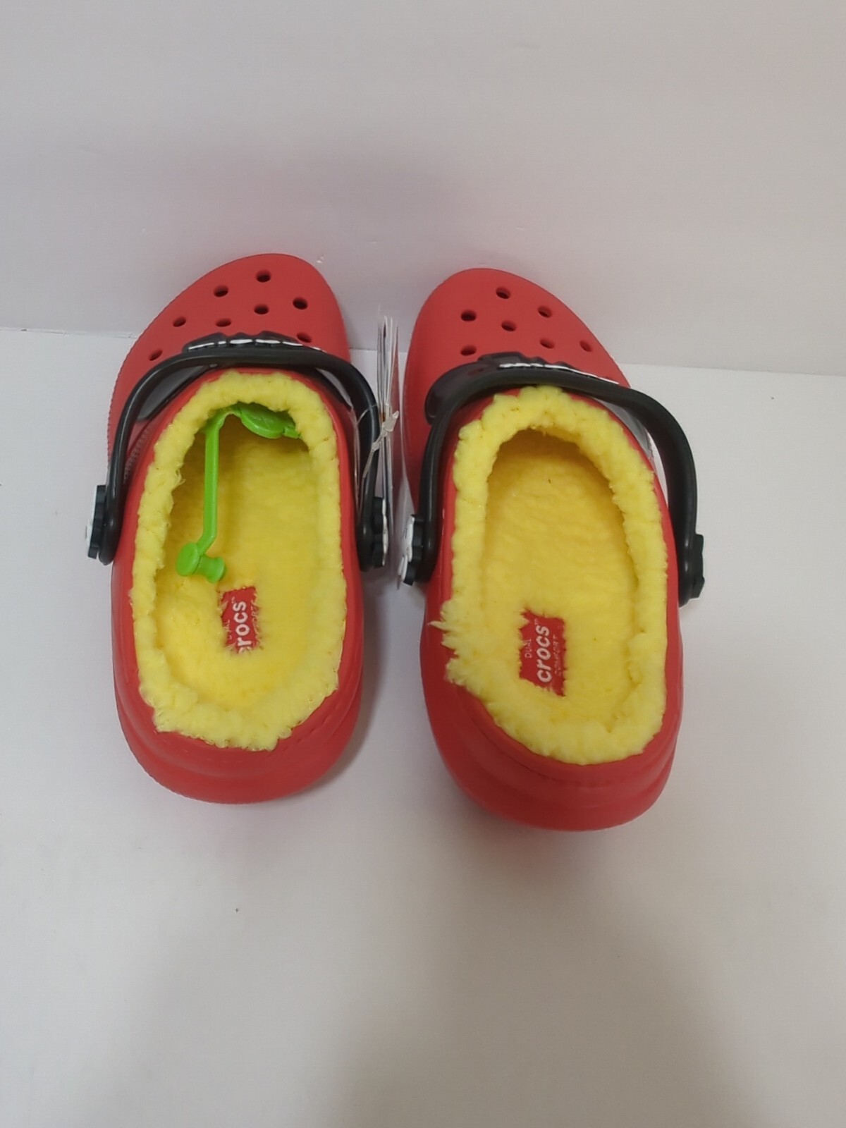 NEW!!🔥Crocs Disney Unisex Lined Clog Little Kids Size J3 Red/Black Mickey Mouse eBay