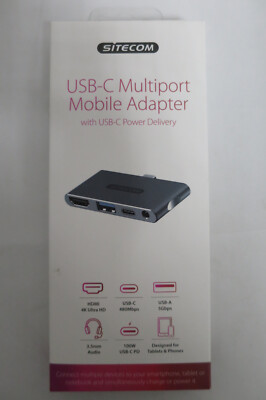 Sitecom CN-392 USB-C Multiport Adapter USB-C USB-A HDMI Power Delivery 100W Hub