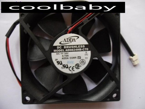 ADDA AD0824HB-C70 FAN 24VDC 0.24A 2.88W 80*80*20MM 2Pin - Picture 1 of 2
