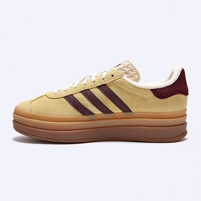 スニーカー adidas Gazelle Bold W Yellow Brown IF5937 Adidas Originals Gazelle Bold W Almost Yellow Women's Casual