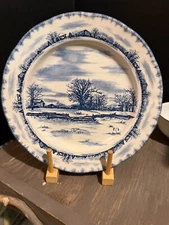 International Tableworks Riverwood Dinner Plates  Stoneware Lot Of 4 England 10”