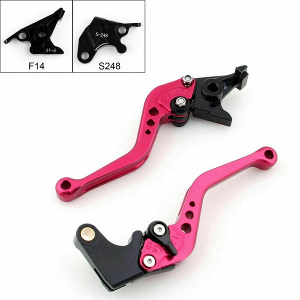 Kurz Brems Kupplungshebel FüR Suzuki Gsxr 600 750 TL1000S Gsr 750 Sfv 650 Red Su-image