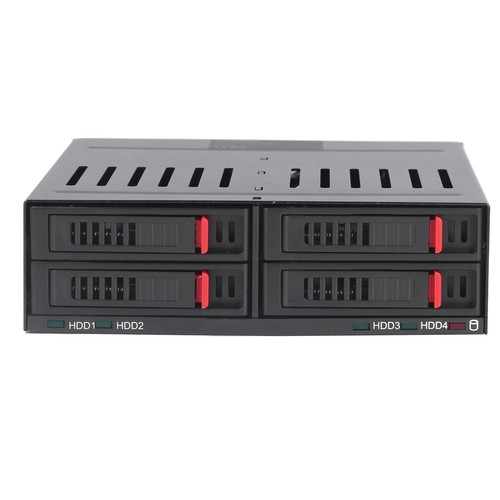 4 Bay HDD Cage Chassis 5.25in Drive Tray 2.5in Mobile Rack Hot Swap Cage - Picture 3 of 12