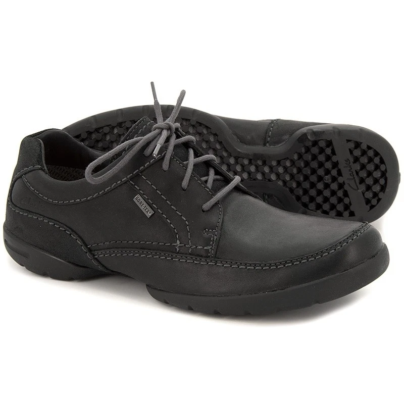 Clarks Mens RAMBLAS WAY BLACK GTX WATERPROOF TRAINERS UK 8.5 / 9 G