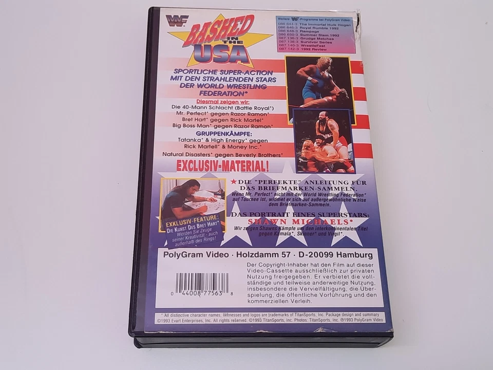 WWF Wrestling Bashed In The USA VHS German PAL PolyGram Video Shawn Michaels - Bild 2 von 4