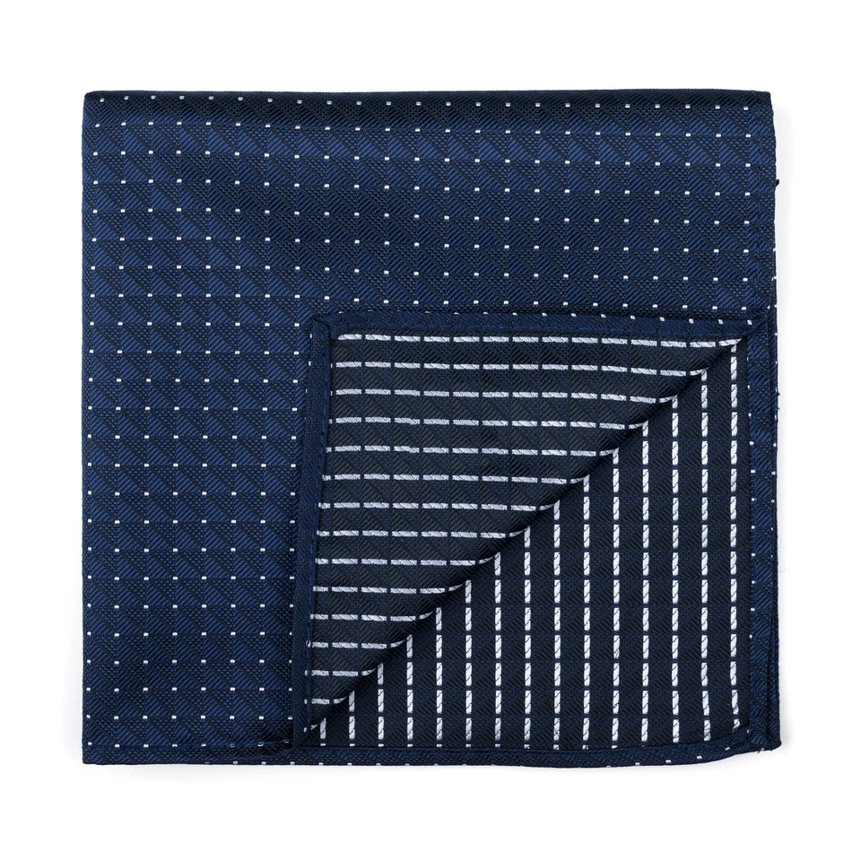 Mini Polka Dot Pocket Square Fine Polk Dot Wedding Pocket Hankie 24cm - Image 4 of 4
