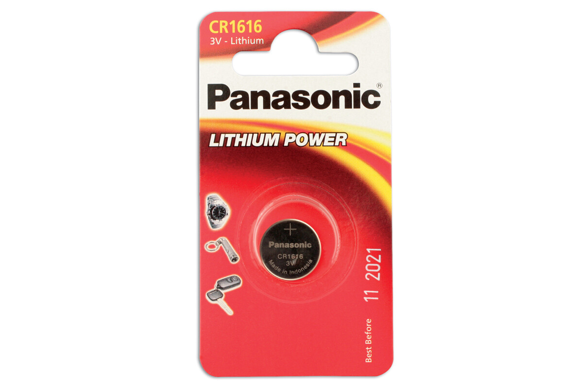 Connect Panasonic Batteria a Bottone CR1616 3V 1pc X 12 30659