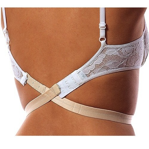 Braza 2 Hooks One-Size Low Down Bra Strap Style S8060 - Picture 2 of 2
