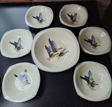 Midwinter Stylecraft WILD GEESE Peter Scott FRUIT SET BOWLS - mid-century 1960's