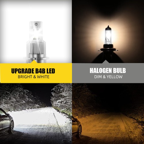D2S D2R D2C LED Headlight Bulbs 6000K 20000LM Conversion Kit Replace HID Xenon - Picture 8 of 14