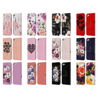 ANIS ILLUSTRATION FLOWERS LEATHER BOOK WALLET CASE FOR APPLE iPOD TOUCH MP3