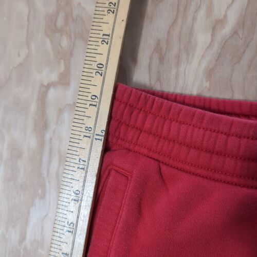 Nike Men’s Sm 27x10 Sportswear Club Sweat Shorts Red 633523-657 Cotton Blend - Picture 4 of 7