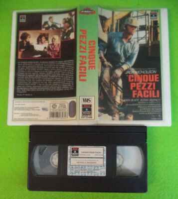 VHS Film FÜNF EINFACHE STÜCKE 1992 Jack Nicholson Karen Black RCA (F210) no dvd