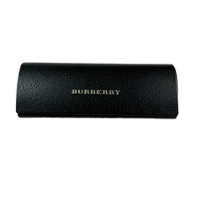 Burberry Leather Hard Shell Case for Glasses Sunglasses Magnetic Closure Black