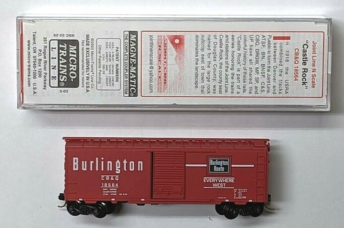 MTL S Micro-Trains 3.29 Special Run Chicago Burlington Quincy CBQ 18564 vagón de carga  | Zustand: New