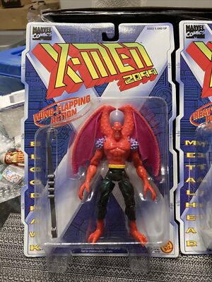 LOT OF 2 MARVEL COMICS X-MEN 2099 BLOODHAWK+METALHEAD 1995 TOYBIZ