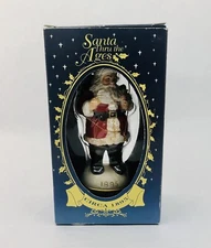 Santa Thru The Ages Christmas Ornament 1895 St Nicholas Made in 1995