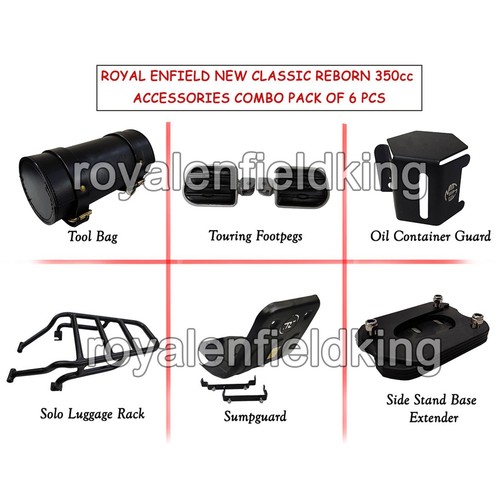 Fit For Royal Enfield Classic Reborn 350 Military Pannier Saddle Bag & Mounting