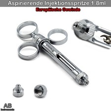 Dental Spritze Injektion EU Zylinderampullenspritze Aspiration 1,8ml Zahnspritze
