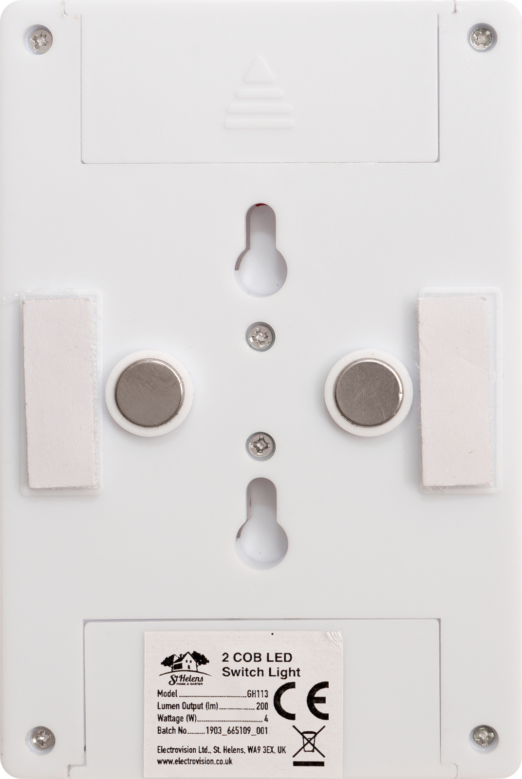 LED Battery Wall Switch Night Light Cordless Bright Lamp Adhesive Shed