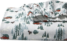 - Queen Sheet Set, Warm Breathable Cotton Flannel Bedding with Deep Pockets, Bru