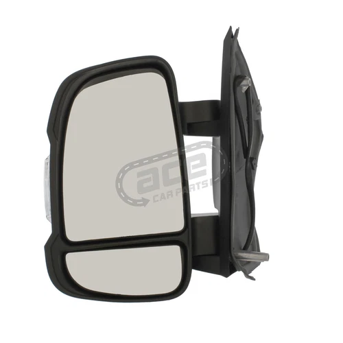 Electric Short Arm Wing Door Mirror Citroen Relay 2006-2024 5w Bulb Left Hand