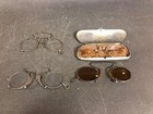 Lot Of 4 Vintage Pairs Of Glasses Spectacles 1 Pair Gold Frame