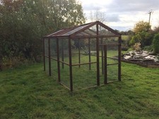 Apex Poultry / Chicken Run 9' x 6' - All Wire - ANY SIZE CAN BE MANUFACTURED