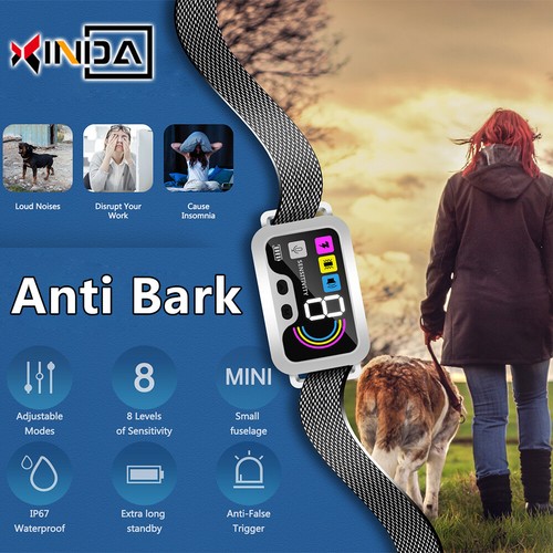 Training Vibration Sound Dog Anti-bark Smart Control Bark collar Compact Remote - Picture 10 of 20
