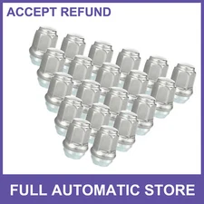 TWENTY Wheel Lug Nuts Tire Lugnuts Silver Tone Custom for Dodge Challenger