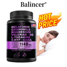 Sleep Aid Capsules For Healthy And Deeper Sleep,Boost Mood,Relaxation Support