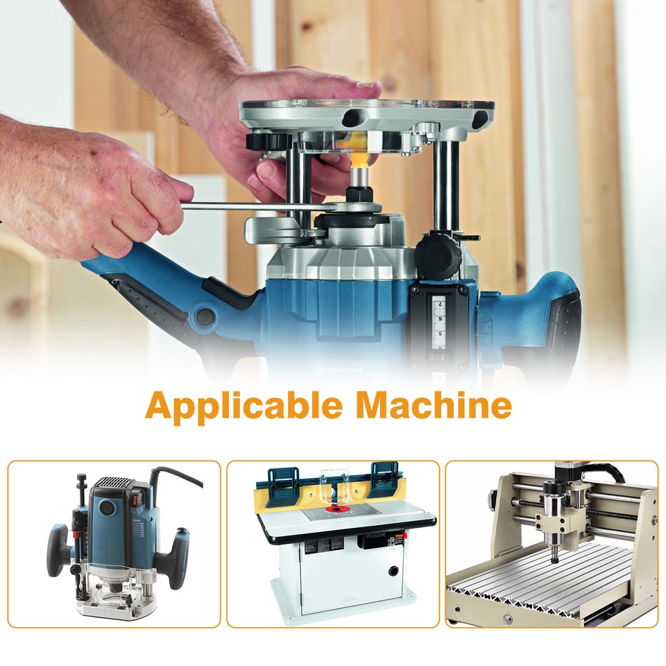 2 Bit Tongue and Groove Edge Banding Router Bit 1/2'' Shank Wood ...