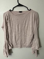 Express Blush Pink Sweater with Flare Sleeves Size XS