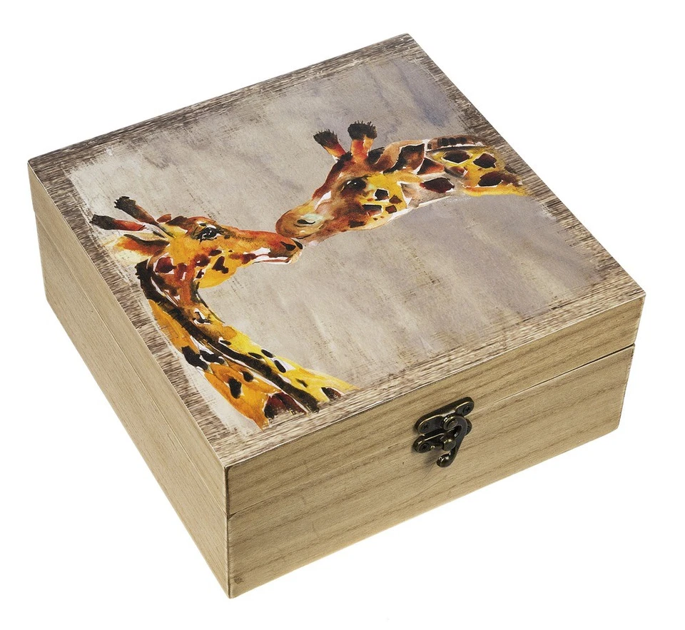 Ganz E9 Home Decor MDF Nesting Boxes 2pc Set Giraffe ER52553 - Image 2 of 4