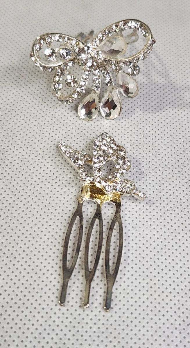 Butterfly Silver Hair Hair Combs for Women for sale | eBay display picture 3
