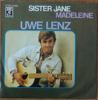 TOP Single>Uwe Lenz- Sister Jane - 1972EMI/Columbia - Rare