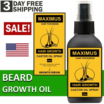Beard Growth Oil Serum Fast Growing Beard Mustache Facial Hair Grooming for Men