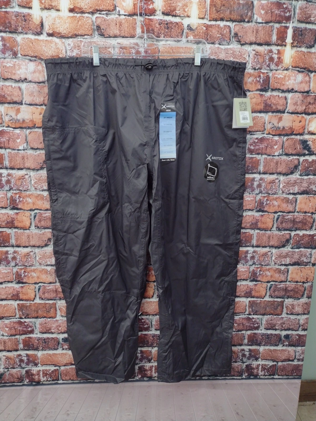 Arctix Mens Grey Rain Pants Size XXL