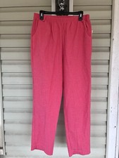 FIRE-ISLANDER Vintage Trousers Size 16 Made in USA Salmon Pink NWT