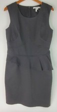 NWT MAX AND CLEO Little Black Dress Size 12 Ruffle at Waist LBD NEW 