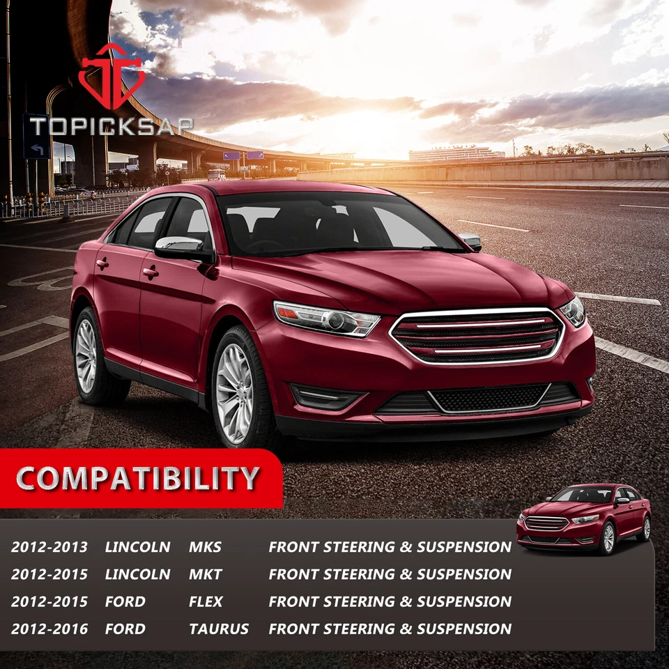 Комплект передних нижних рычагов управления 10 шт для Ford Taurus 12-15 Flex MKS MKT 2013-2016 годов выпуска - Изображение 2 из 4