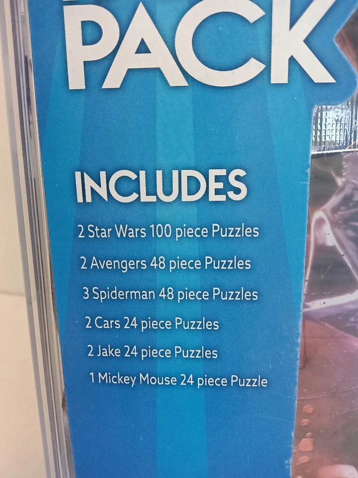 Cardinal 12 Jigsaw Puzzle Party Pack Birthday Star Wars Avengers Spiderman NEW! - Image 2 of 4