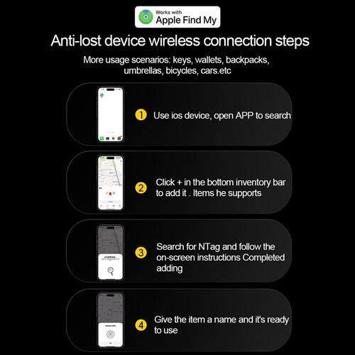 APPle works with Find My App Smart Bluetooth GPS Tracker for pets and children. - 第 6/8 張圖片