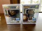 Funko One Piece 2179 Nico Robin & 2180 Franky statues hard protectors sealed