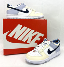 Nike Dunk Low GS Youth Sneakers/Shoes IH7343-141 White/Navy Sz US Youth 5Y NIB