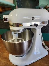 Vintage KitchenAid Hobart Model K45 Mixer, Special "Harvest" 1979 Edition - EUC