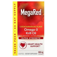 MegaRed , Omega-3 Krill Oil, 1,000 mg, 60 Sof...