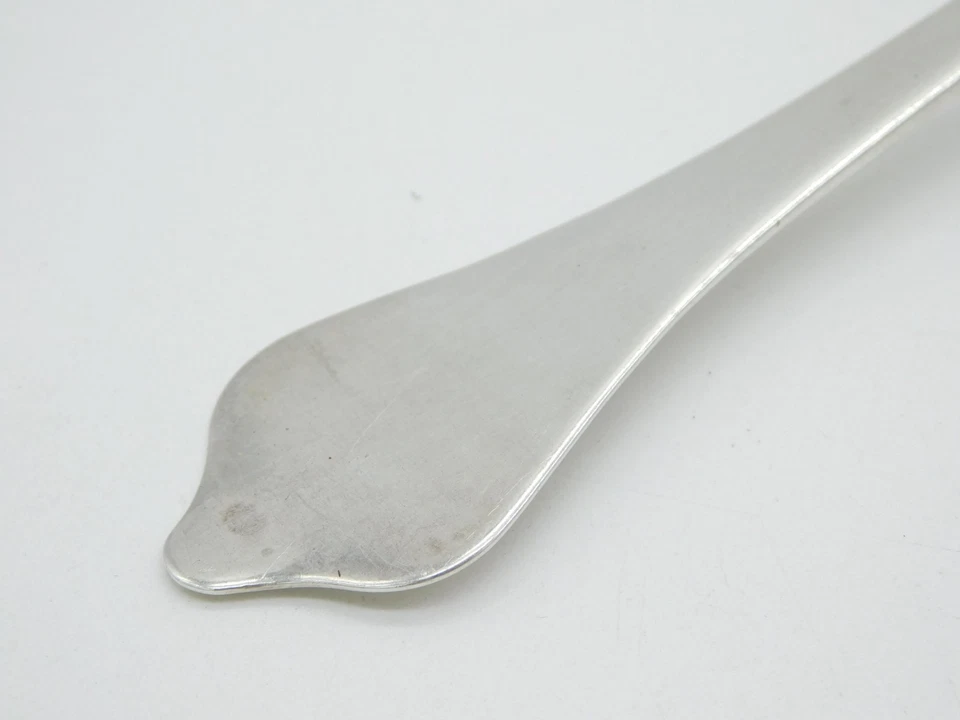 Cuchara nariz perro con cresta plateada Guillermo III Britannia antigua 1702 Londres Foto 3 de 4