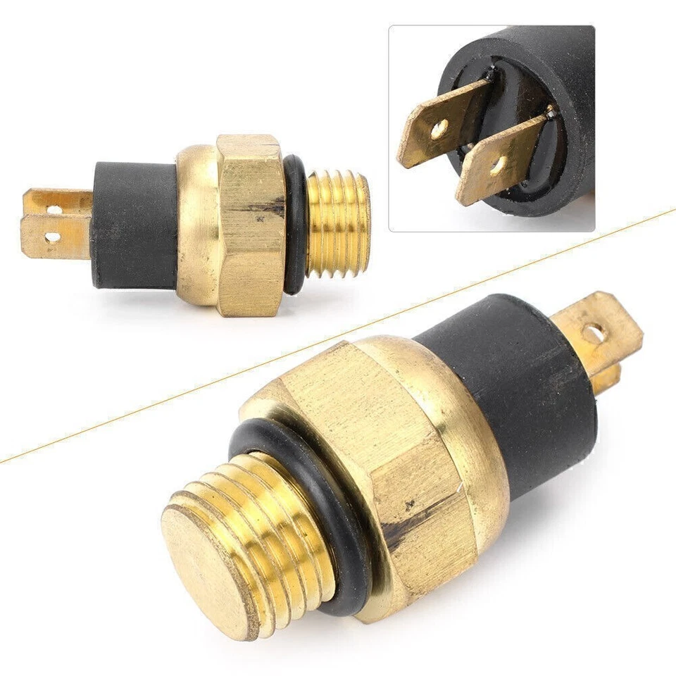 Interruptor del ventilador de refrigeración del radiador Sensor de temperatura del agua para Honda VF1100C VF500C VF700S Foto 2 de 4