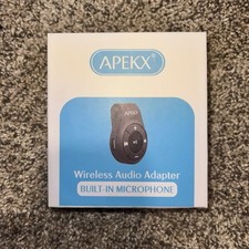 APEKX Clip Bluetooth Audio Adapter for Headphones, Headset, Speaker, Wireless...